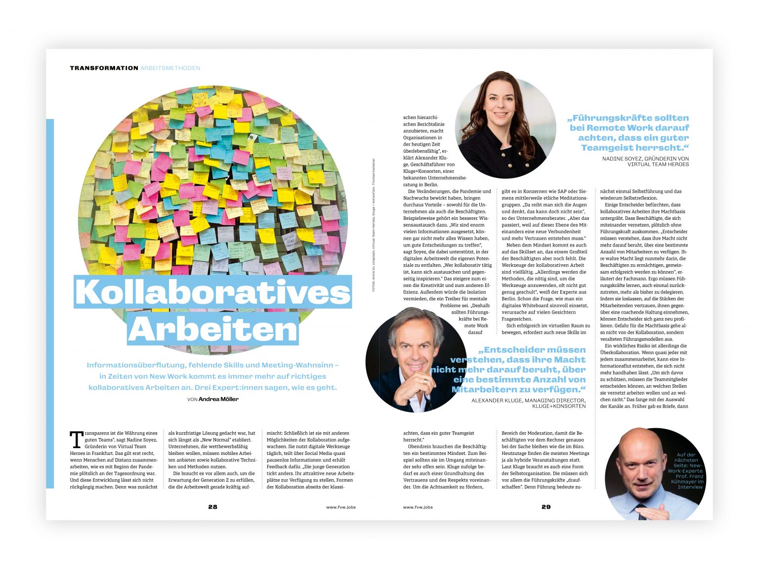 Informationsüberflutung, fehlende Skills und Meeting-Wahnsinn. Die Expert:innen  Nadine Soyez, Alexander Kluge und Prof. Franz Kühmayer sagen, wie es geht